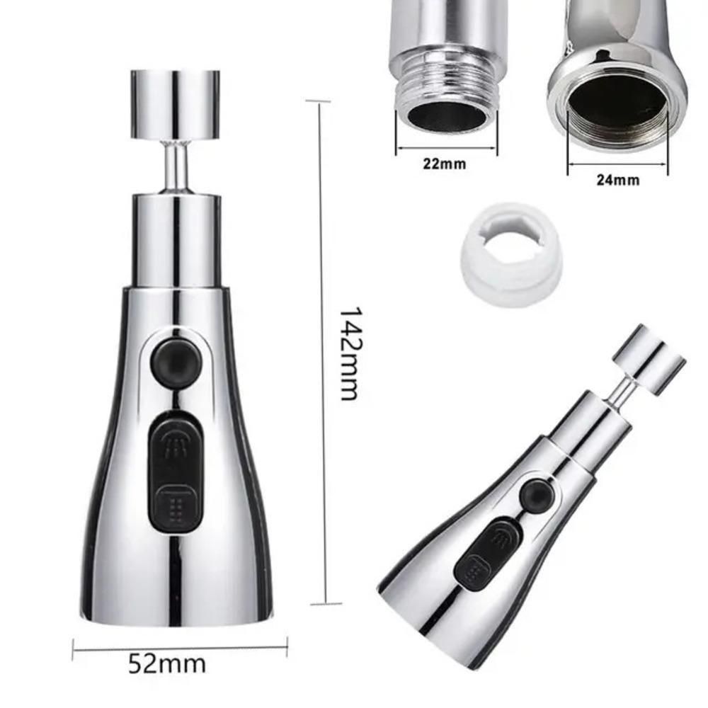 💧✨ 3-in-1 Rotating Kitchen Sink Faucet – Save Water, Clean Faster! 🚿🍽