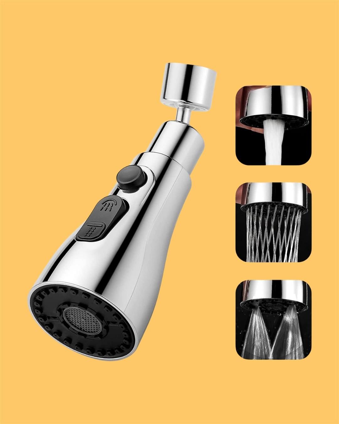 💧✨ 3-in-1 Rotating Kitchen Sink Faucet – Save Water, Clean Faster! 🚿🍽
