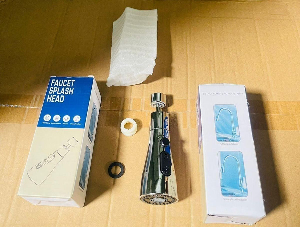 💧✨ 3-in-1 Rotating Kitchen Sink Faucet – Save Water, Clean Faster! 🚿🍽